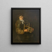 Alte Frau mit einer Lampe - Giacomo Francesco Cipper — gerahmtes Bild an der Wand