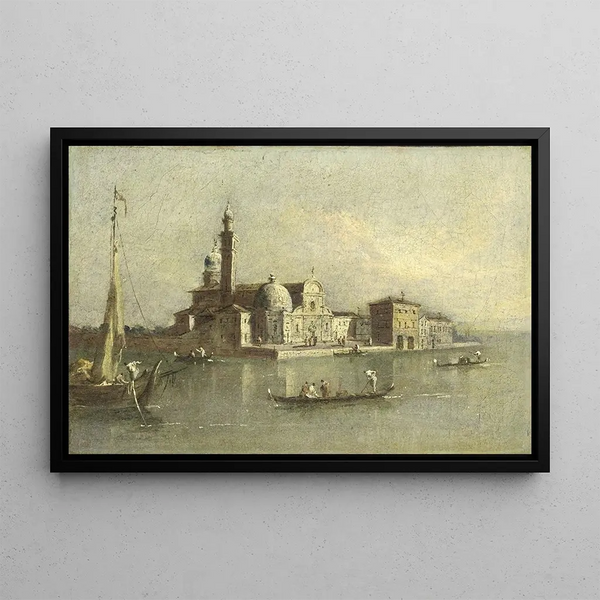Giacomo Guardi - View of the Isola di San Michele in Venice.webp