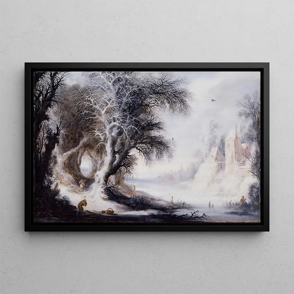 Winterlandschaft - Gijsbrecht Leytens — gerahmtes Bild an der Wand