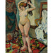 Reproduktion des Gemäldes Gilbert Nue Se Coiffant - Suzanne Valadon