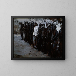 Die venezolanische Garde in El Dorado - Gilbert Gaul — gerahmtes Bild an der Wand