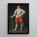 Portrait eines Mannes, vielleicht ein Mitglied der Familie Poulett - Gilbert Jackson — gerahmtes Bild an der Wand