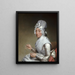 Catherine Brass Yates Mme Richard Yates - Gilbert Stuart — gerahmtes Bild an der Wand