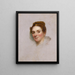 Portrait einer Dame - Gilbert Stuart — gerahmtes Bild an der Wand