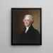 Thomas Jefferson - Gilbert Stuart — gerahmtes Bild an der Wand