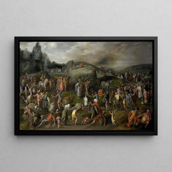 Gillis Mostaert - Allegory of Abuses by the Authorities of Church and State.webp