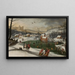 Winterlandschaft mit der Flucht nach Ägypten - Gillis Mostaert — gerahmtes Bild an der Wand