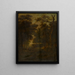 Landschaft mit Reitern im Wald - Gillis Rombouts — gerahmtes Bild an der Wand