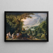 Landschaft mit der Gerichtsentscheidung von Paris - Gillis van Coninxloo — gerahmtes Bild an der Wand