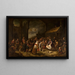 L'Adoration des bergers - Gillis van Tilborgh — gerahmtes Bild an der Wand