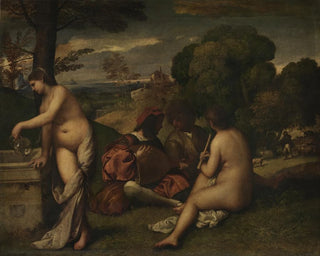 Konzert pastoral - Giorgione — Ansicht des Kunstwerks