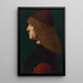 Portrait eines Edelmanns - Giovanni Ambrogio de Predis — gerahmtes Bild an der Wand