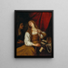 Die Bekehrung der Maria Magdalena - Giovanni Andrea de Ferrari — gerahmtes Bild an der Wand