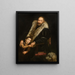 Portrait eines Gentlemans und eines Kindes mit einem Hund - Giovanni Antonio Fasolo — gerahmtes Bild an der Wand