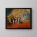 Eine Sultanin, die im Harem Kaffee trinkt - Giovanni Antonio Guardi — gerahmtes Bild an der Wand