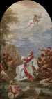 Der Papst Clemens I. bittet um Wasser - Giovanni Antonio Pellegrini — Ansicht des Kunstwerks