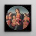 Madone mit Kind und Engeln - Giovanni Antonio Sogliani — gerahmtes Bild an der Wand