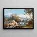 Das Schloss Orsini Bracciano - Giovanni Battista Busiri — gerahmtes Bild an der Wand