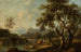 Landschaftsgemälde mit Vieh an der Tränke - Giovanni Battista Cimaroli — Ansicht des Kunstwerks