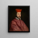 Portrait des Kardinals Paluzzo Paluzzi degli Albertoni - Giovanni Battista Gaulli — gerahmtes Bild an der Wand