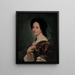 Portrait einer Frau - Giovanni Battista Gaulli — gerahmtes Bild an der Wand