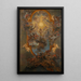 Der Triumph des Namens Jesus - Giovanni Battista Gaulli — gerahmtes Bild an der Wand