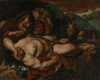 Der gute Samariter - Giovanni Battista Langetti — Ansicht des Kunstwerks