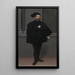 Der schwarze Ritter - Giovanni Battista Moroni — gerahmtes Bild an der Wand