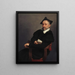 Der Schulmeister von Titien - Giovanni Battista Moroni — gerahmtes Bild an der Wand