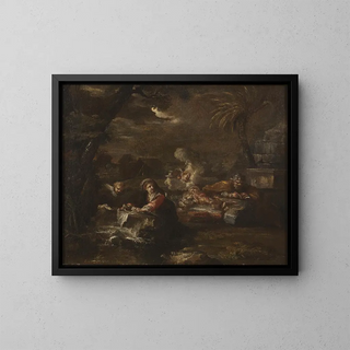 Giovanni Battista Pace - Rest on the Flight into Egypt.webp