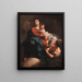 Jungfrau mit Kind mit einer Anbetungsfigur - Giovanni Battista Piazzetta — gerahmtes Bild an der Wand