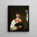 Der Bettlerjunge, Der junge Pilger - Giovanni Battista Piazzetta — gerahmtes Bild an der Wand