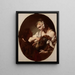 Der magische Spiegel - Giovanni Battista Piazzetta — gerahmtes Bild an der Wand