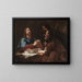 Das Abendmahl in Emmaus - Giovanni Battista Piazzetta — gerahmtes Bild an der Wand