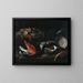 Natur stillleben mit Fisch und Austern - Giovanni Battista Recco — gerahmtes Bild an der Wand