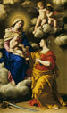 Der mystische Hochzeit der heiligen Katharina - Giovanni Battista Salvi da Sassoferrato — Ansicht des Kunstwerks