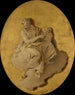 Figur eines allegorischen Frau mit einem Schild oder einem Spiegel - Giovanni Battista Tiepolo — Ansicht des Kunstwerks