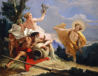 Apollon verfolgt Daphne - Giovanni Battista Tiepolo — Ansicht des Kunstwerks