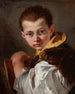 Junge hält ein Buch Portrait von Lorenzo Tiepolo - Giovanni Battista Tiepolo — Ansicht des Kunstwerks