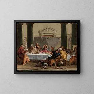 Das letzte Abendmahl - Giovanni Battista Tiepolo — gerahmtes Bild an der Wand