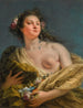 Portrait einer Dame in Flore - Giovanni Battista Tiepolo — Ansicht des Kunstwerks