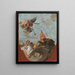 Skizze für eine Deckenmalerei - Giovanni Battista Tiepolo — gerahmtes Bild an der Wand