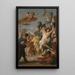Studie für Das Martyrium des heiligen Sebastian für das augustinische Kloster in Diessen, Deutschland - Giovanni Battista Tiepolo — gerahmtes Bild an der Wand