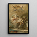 L'Immaculée Conception Joachim und Anna empfangen die Jungfrau Maria von Gott dem Vater - Giovanni Battista Tiepolo — gerahmtes Bild an der Wand