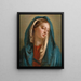 La Madone de face et vêtue d'un manteau bleu - Giovanni Battista Tiepolo — gerahmtes Bild an der Wand