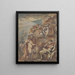 Alexandre am Grab von Kyros - Giovanni Benedetto Castiglione — gerahmtes Bild an der Wand