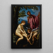 Venus, Amor und Pan - Giovanni Biliverti — gerahmtes Bild an der Wand
