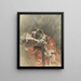 Ein Mädchen mit rotem Schal - Giovanni Boldini — gerahmtes Bild an der Wand