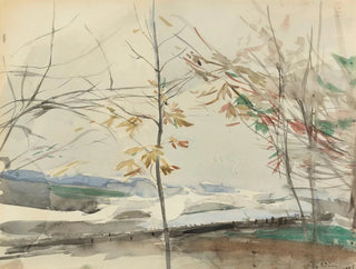 Herbstlandschaft mit Bäumen - Giovanni Boldini — Ansicht des Kunstwerks