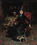 Dame sitzend mit einer Katze - Giovanni Boldini — Ansicht des Kunstwerks